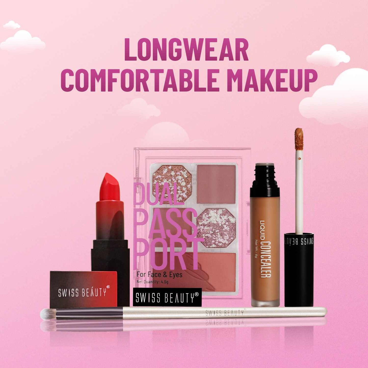 Swiss Beauty DUAL PASSPORT EYESHADOW PALETTE