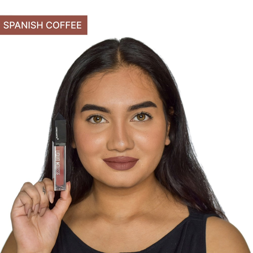 Love Earth LIQUID LIPSTICK - SPANISH COFFEE