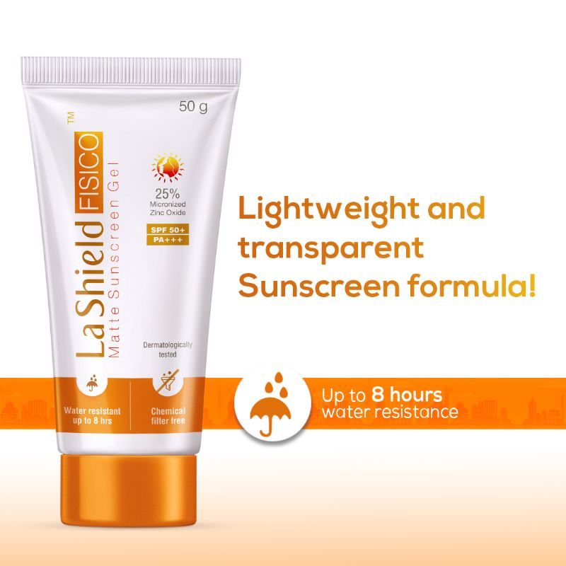 La Shield Fisico Matte Sunscreen Gel SPF 50+ PA+++