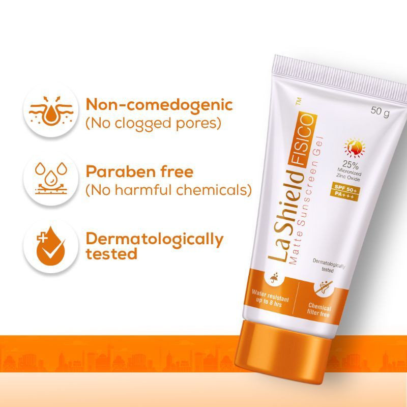 La Shield Fisico Matte Sunscreen Gel SPF 50+ PA+++