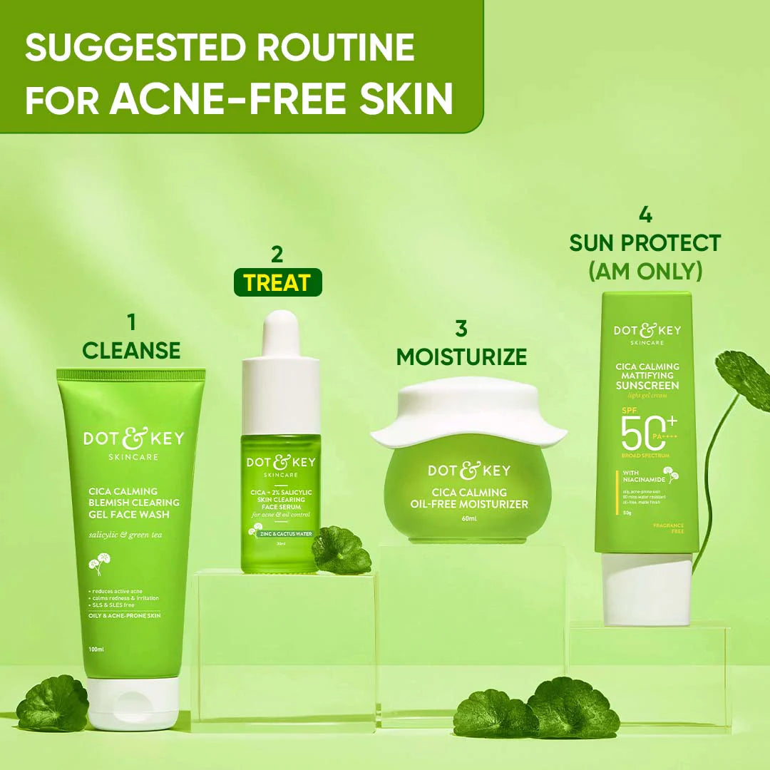 DOT & KEY CICA & CACTUS 2% SALICYLIC + ZINC SKIN CLEARING SERUM 30ML