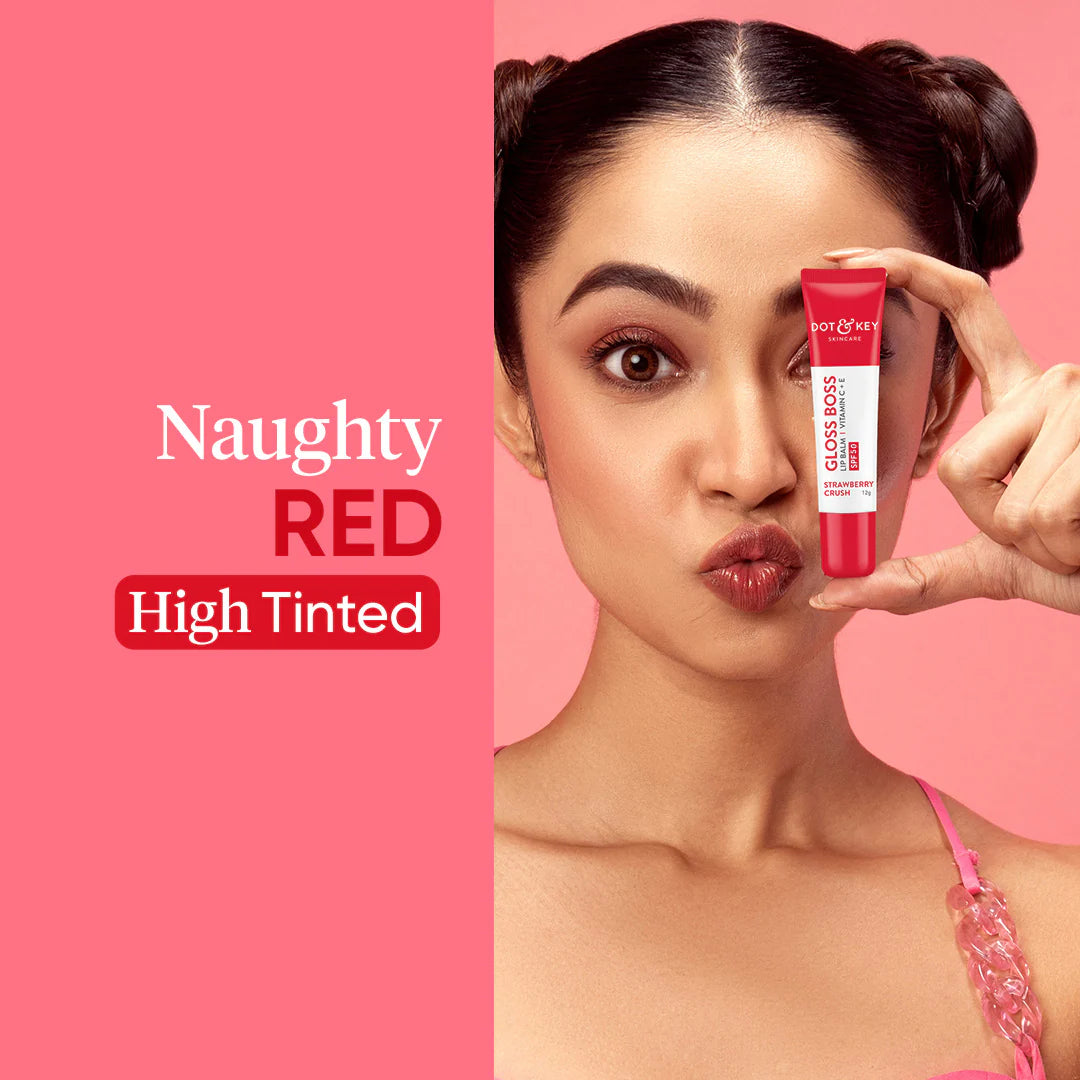 DOT & KEY GLOSS BOSS LIP BALM STRAWBERRY CRUSH