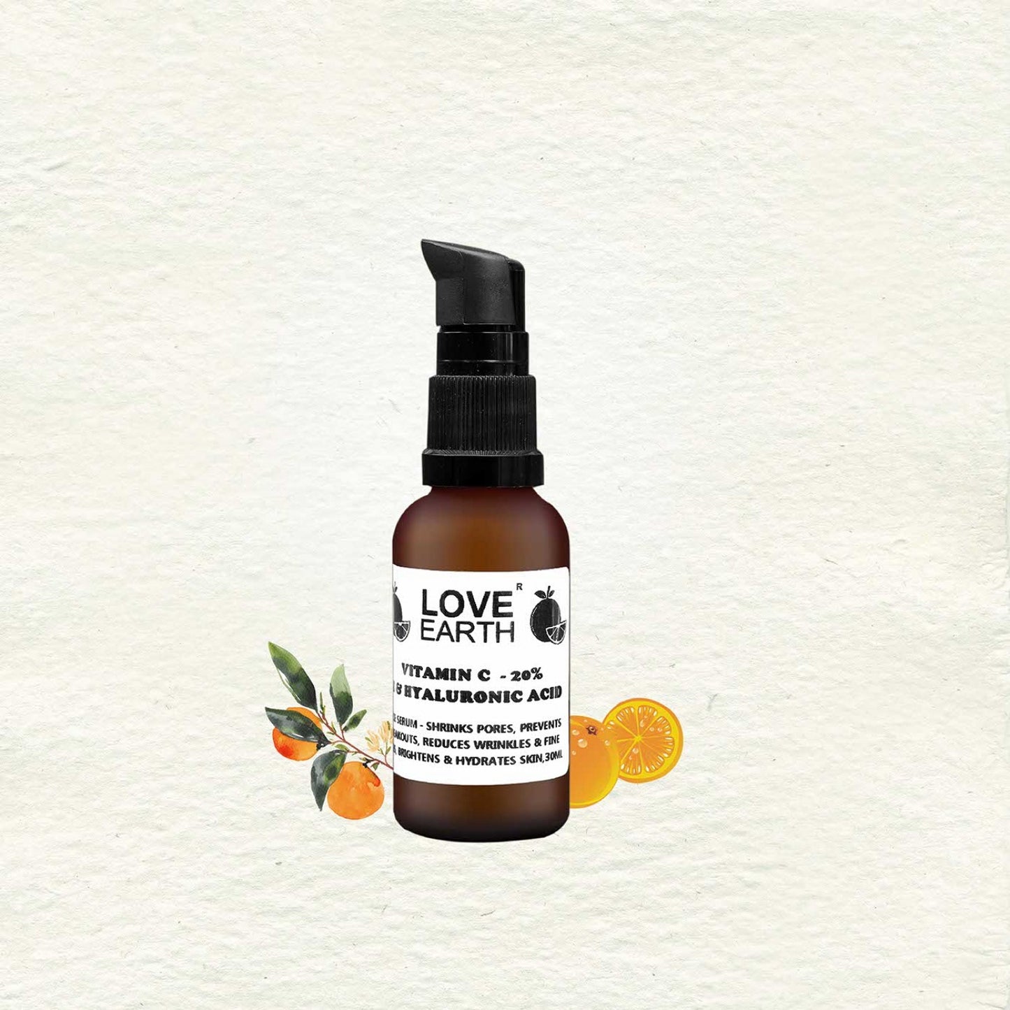 Love Earth Vitamin C, E & Hyaluronic Acid Serum - 30ml