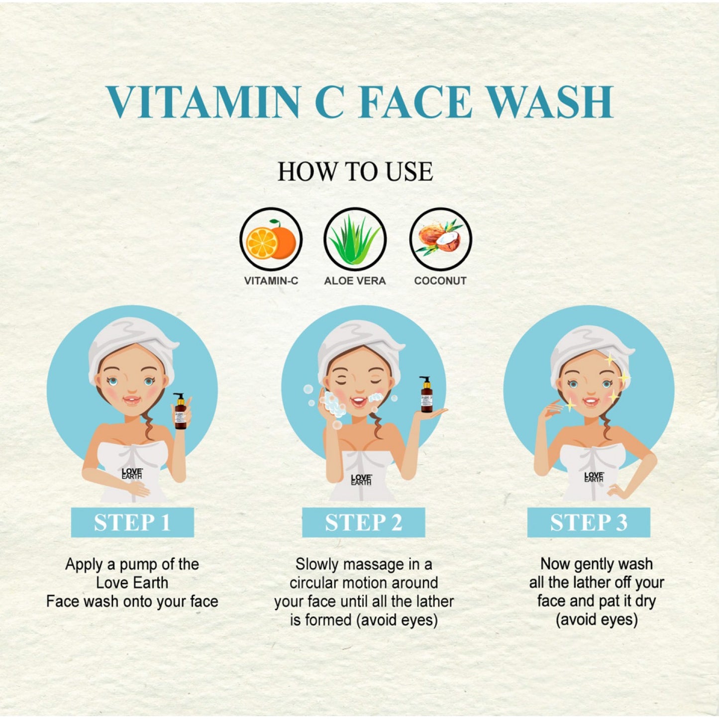 Love Earth Vitamin C Facewash - 100ml