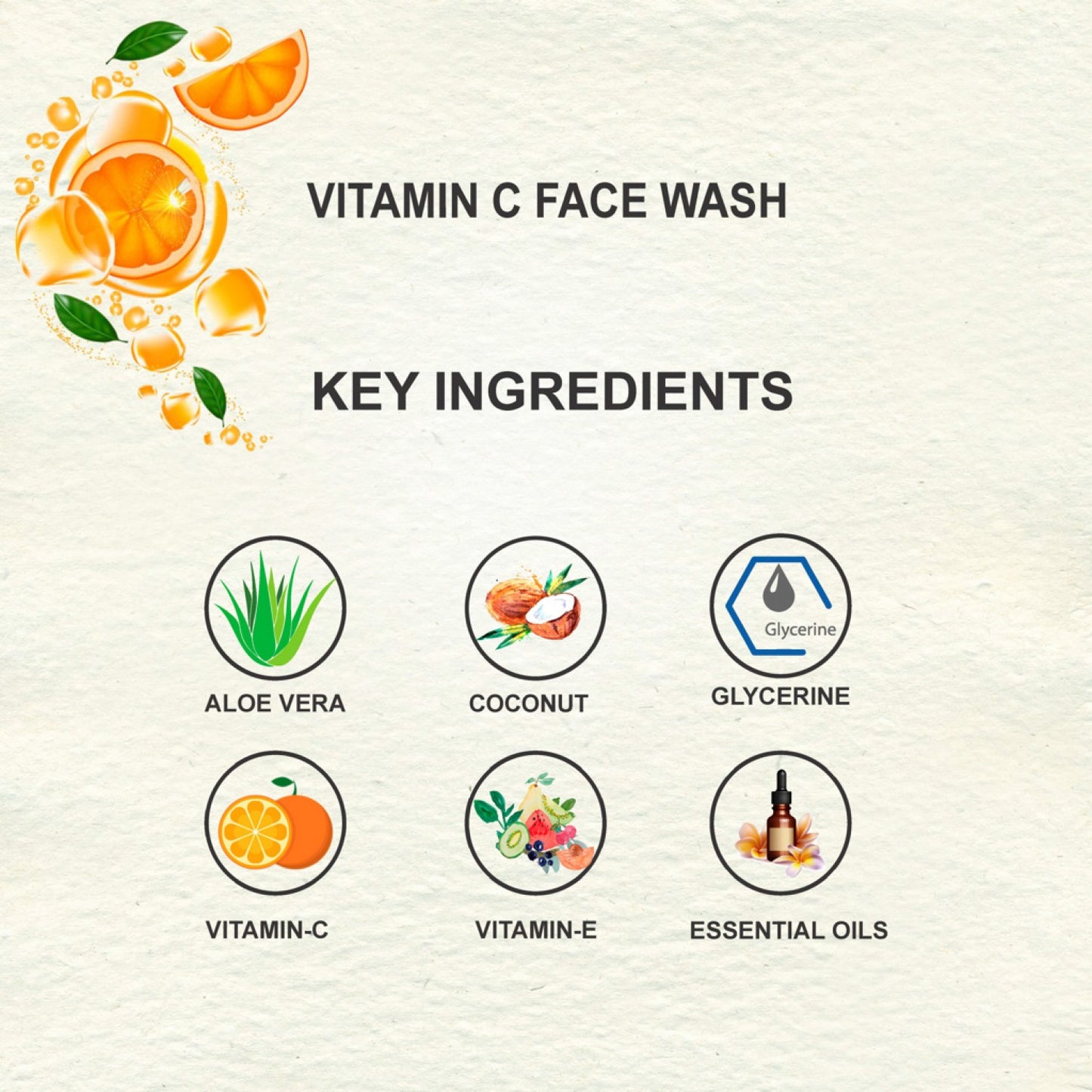 Love Earth Vitamin C Facewash - 100ml
