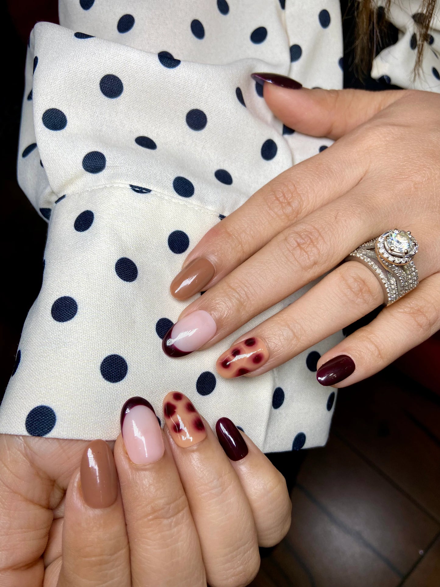 BROWN LEOPARD PRINT NAILS