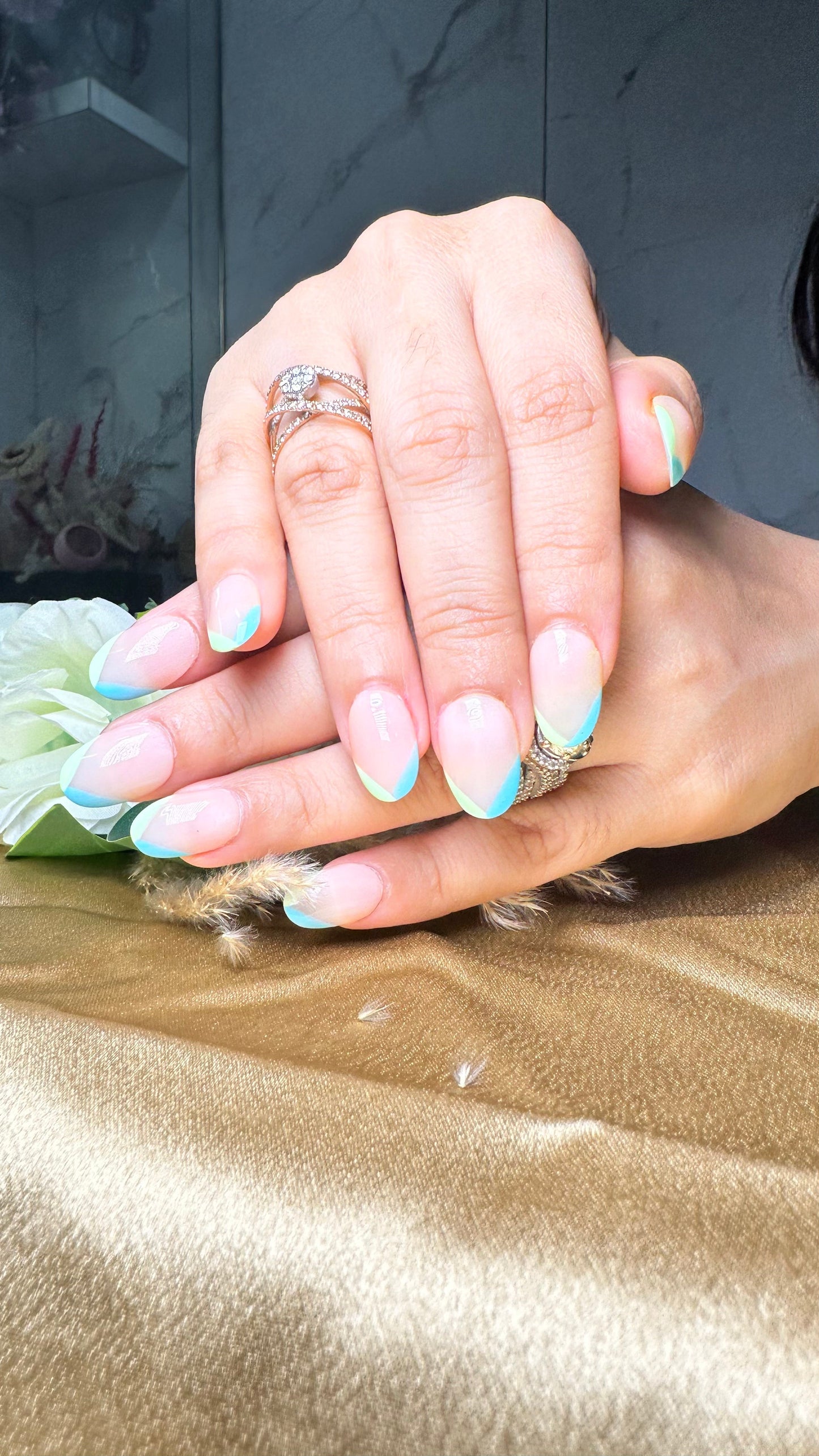 Sea Green V French - Oval