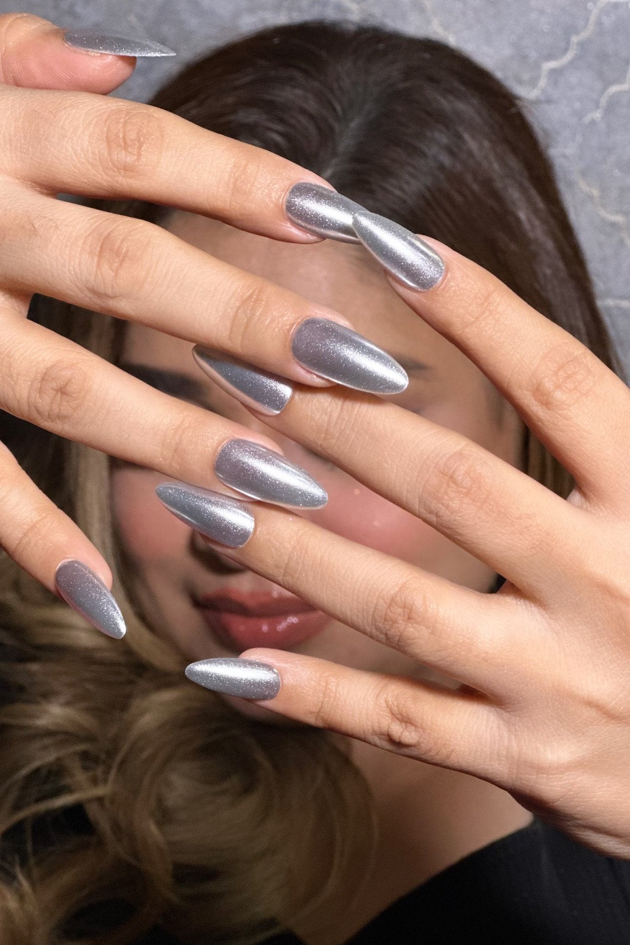 Mirror Chrome - Almond Shape