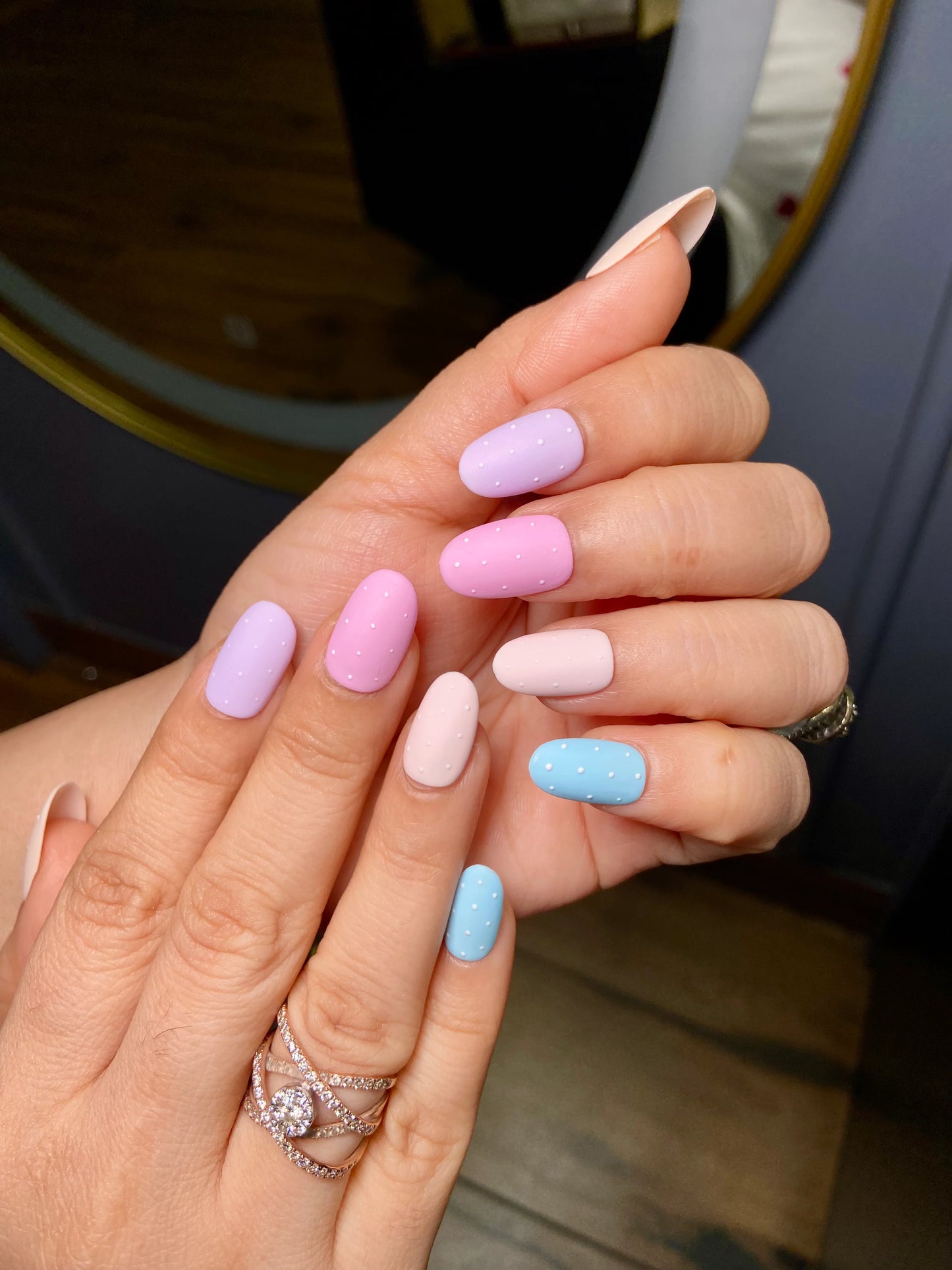 pastel polka elegance