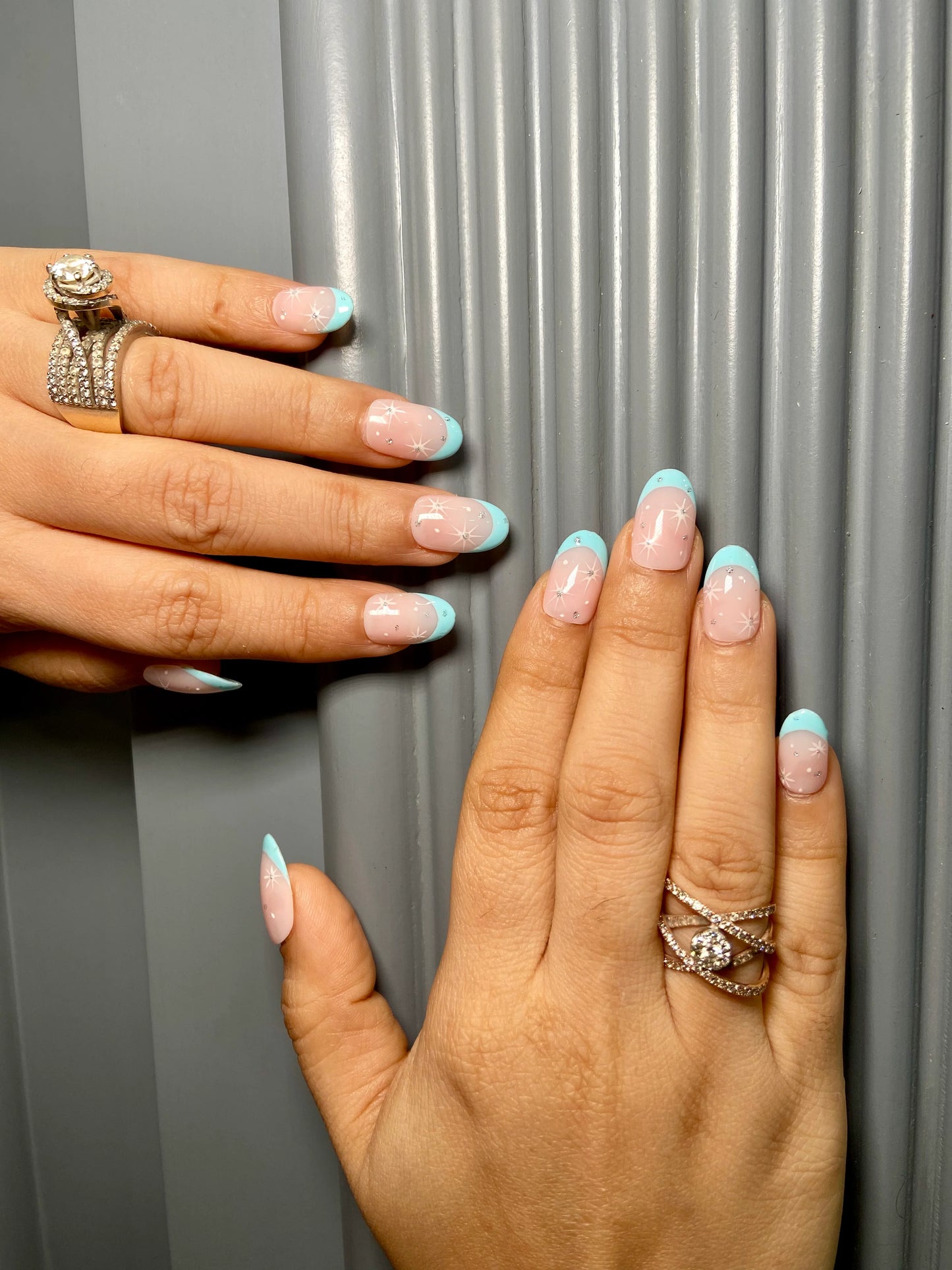 celestial french nails