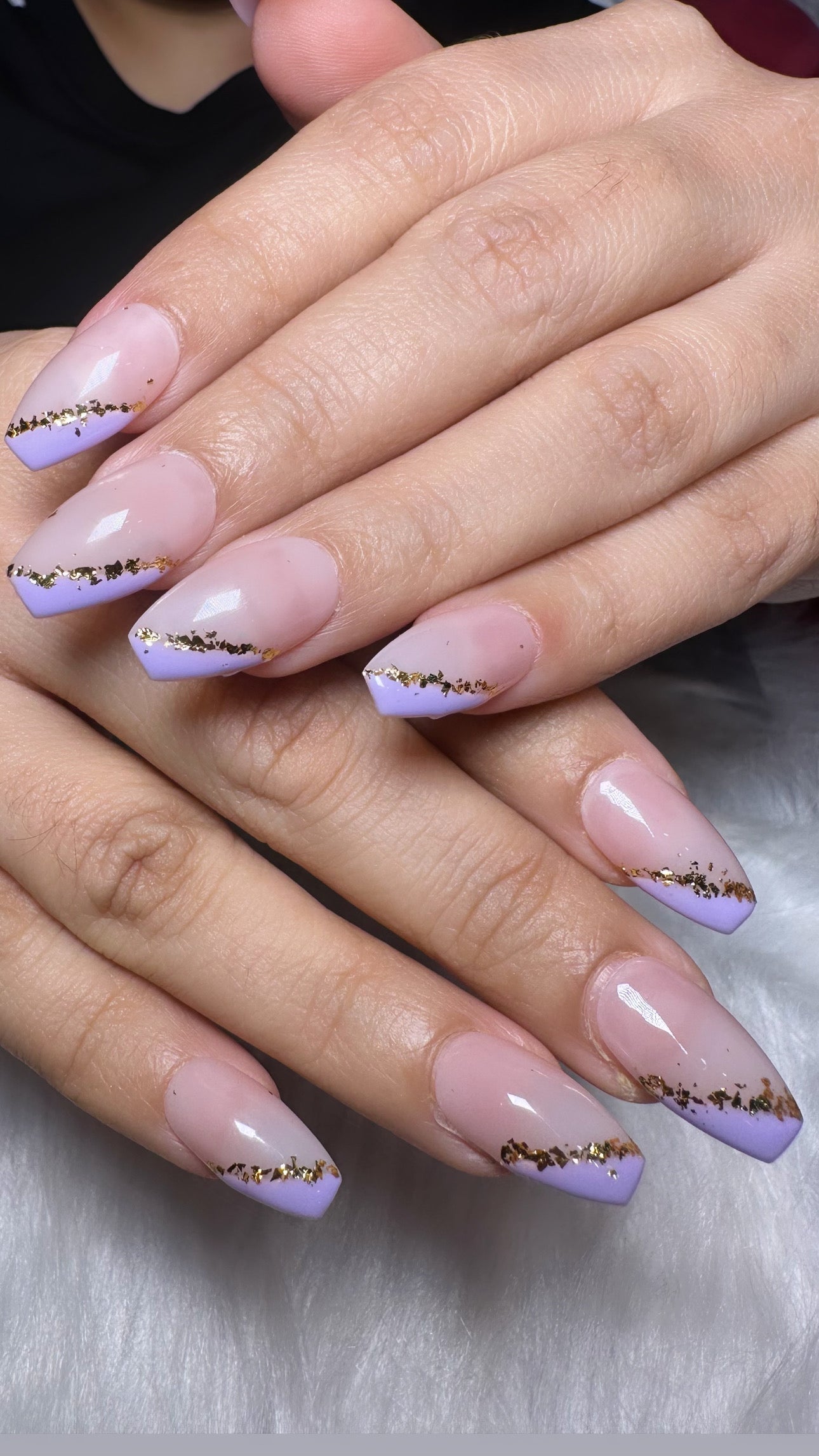 Purple Flakes Ballerina