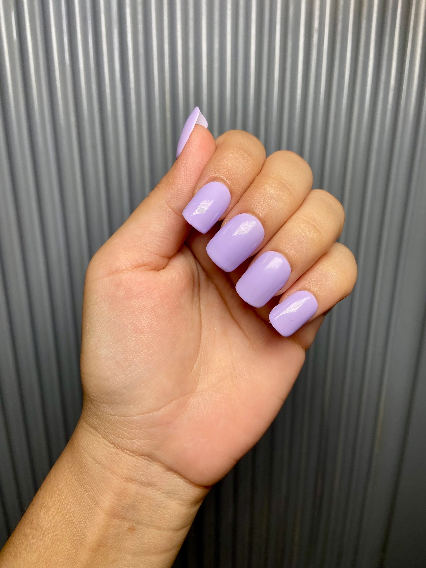 lavender plain nails