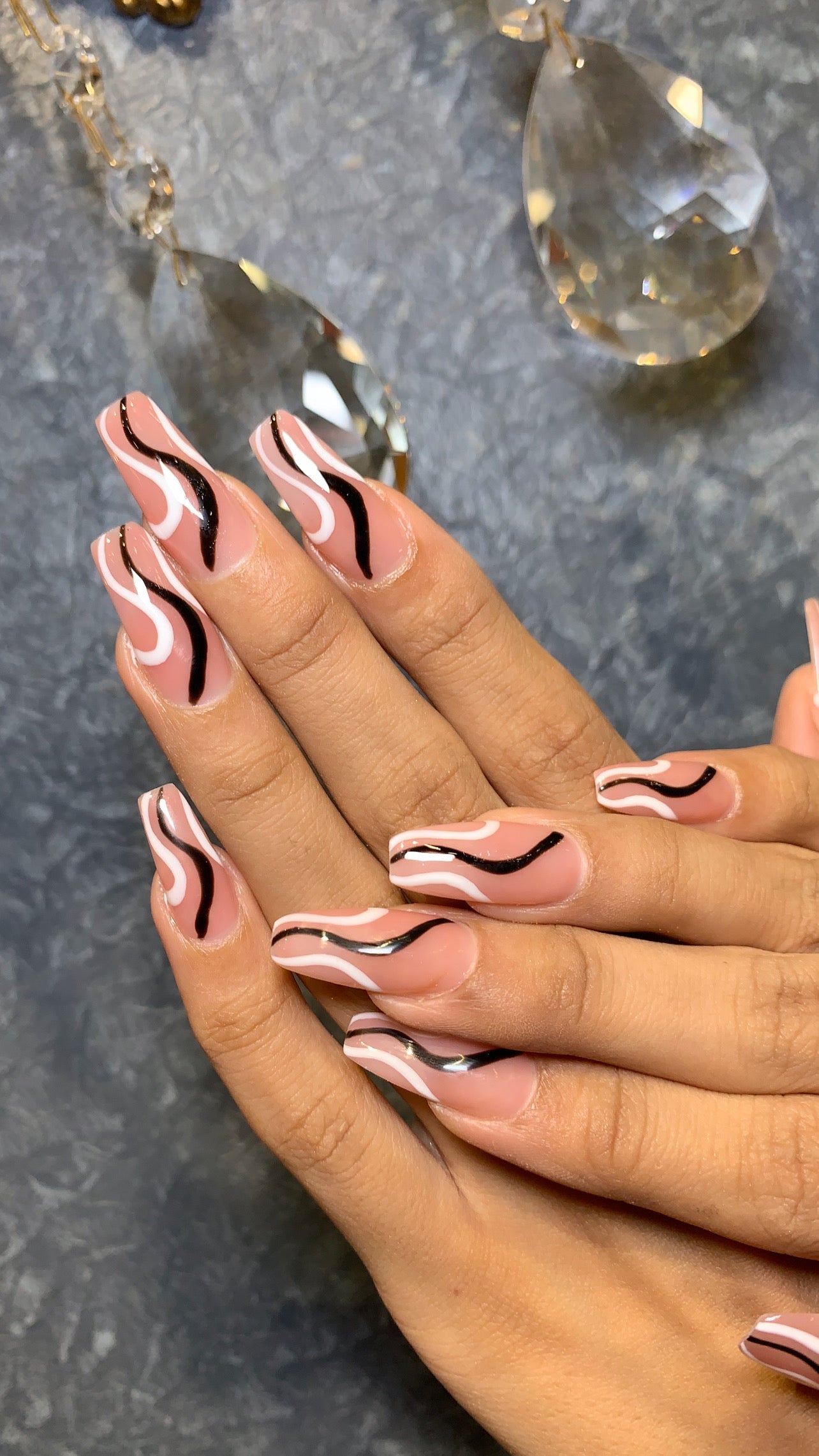 Black & White Canvas - Long Square