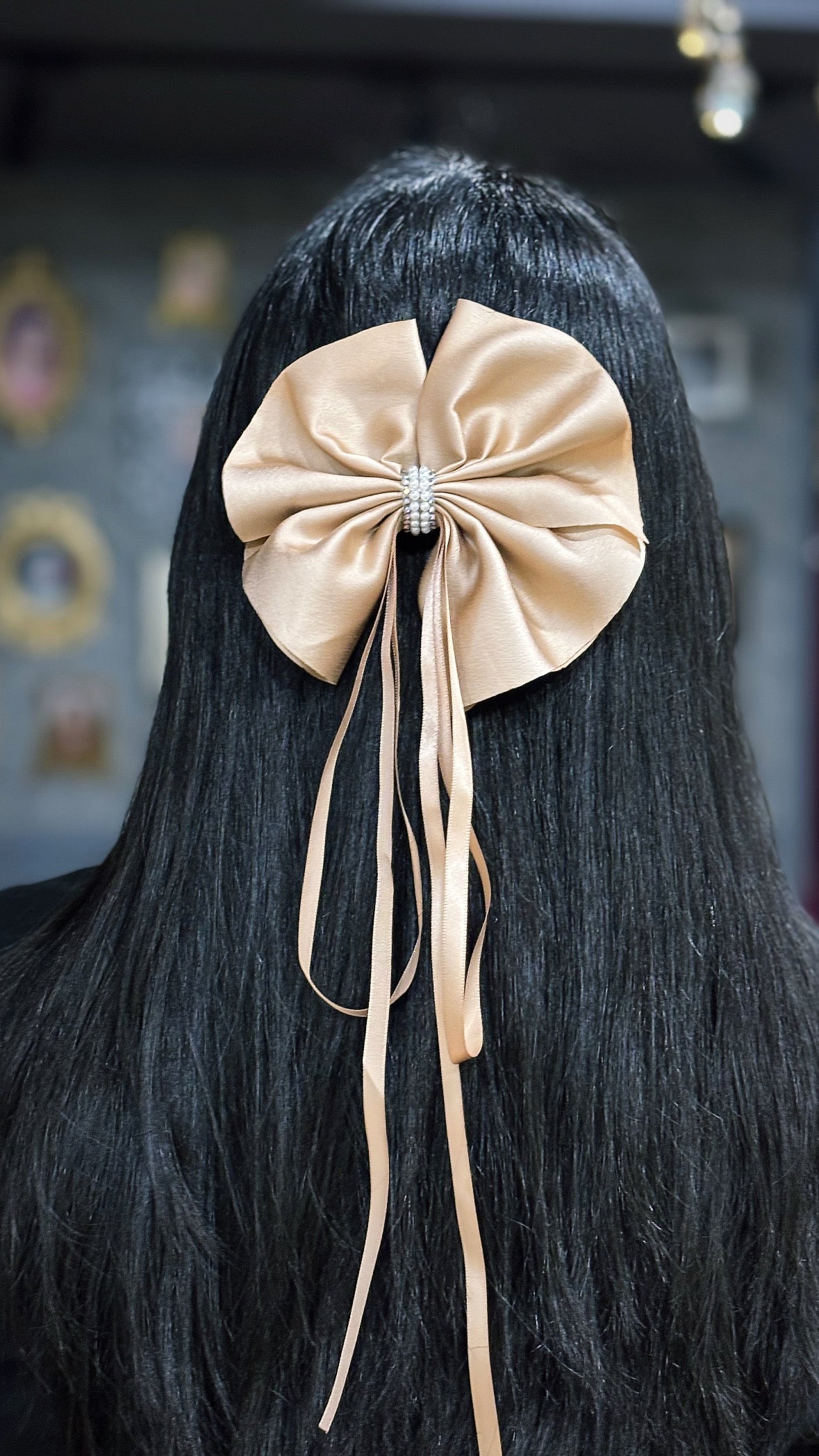 Princess Beige Bow