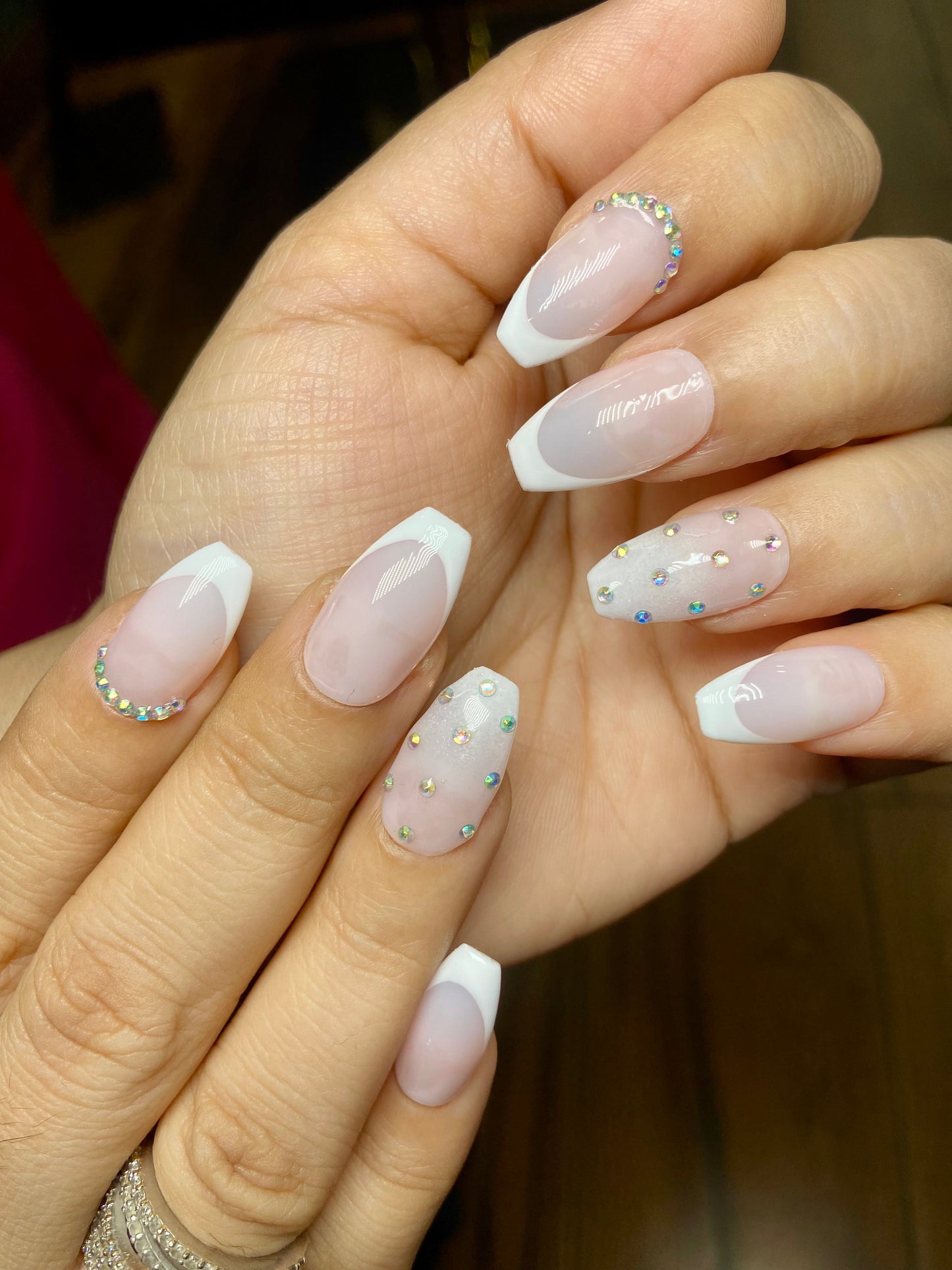 classic french with multi stone