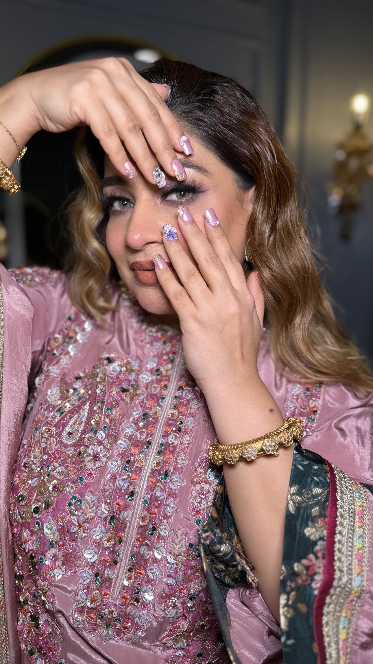 Floral Chrome Jewels