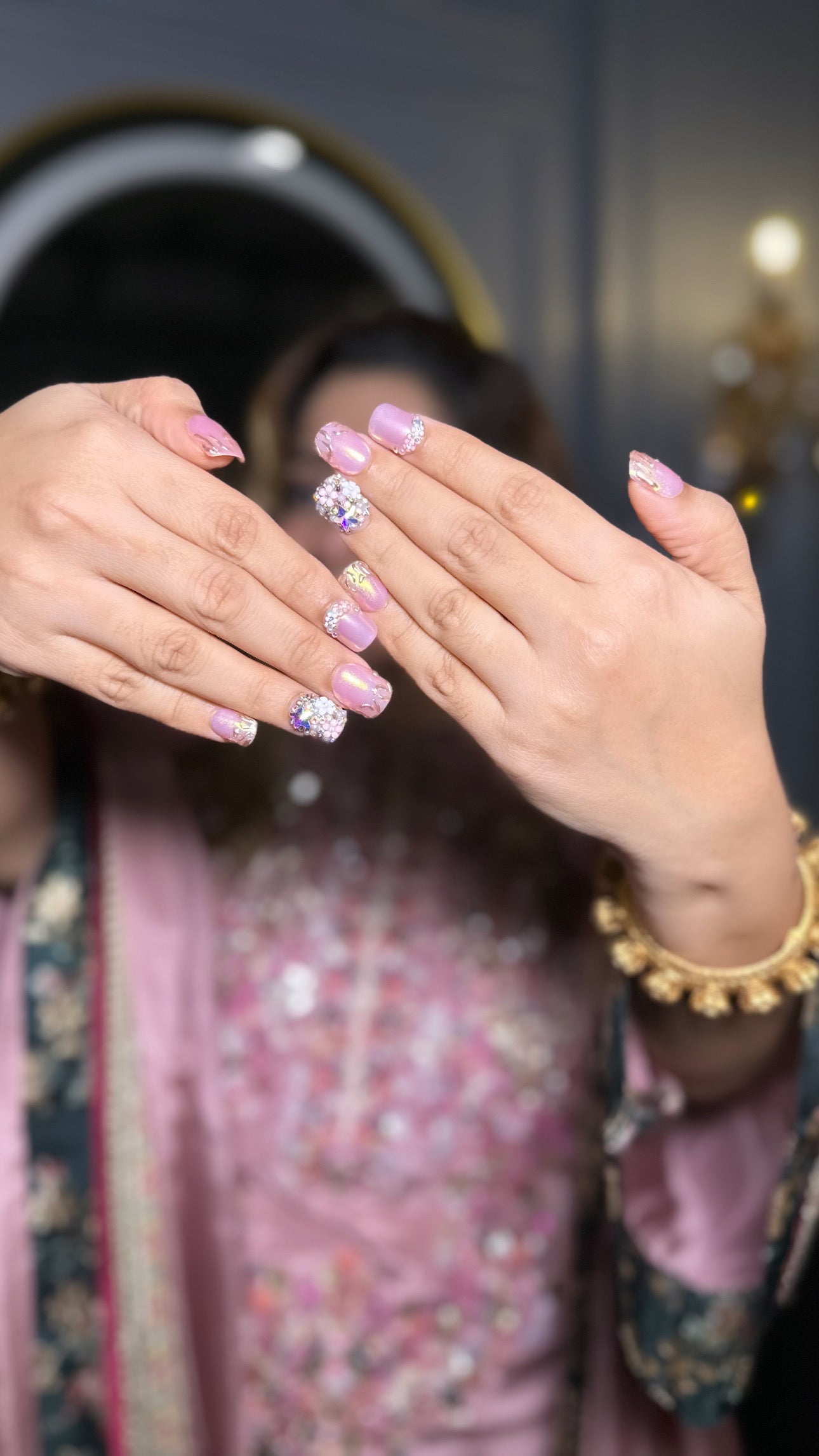 Floral Chrome Jewels