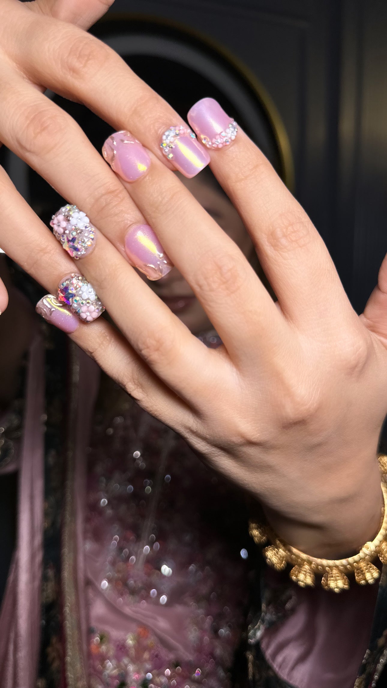 Floral Chrome Jewels