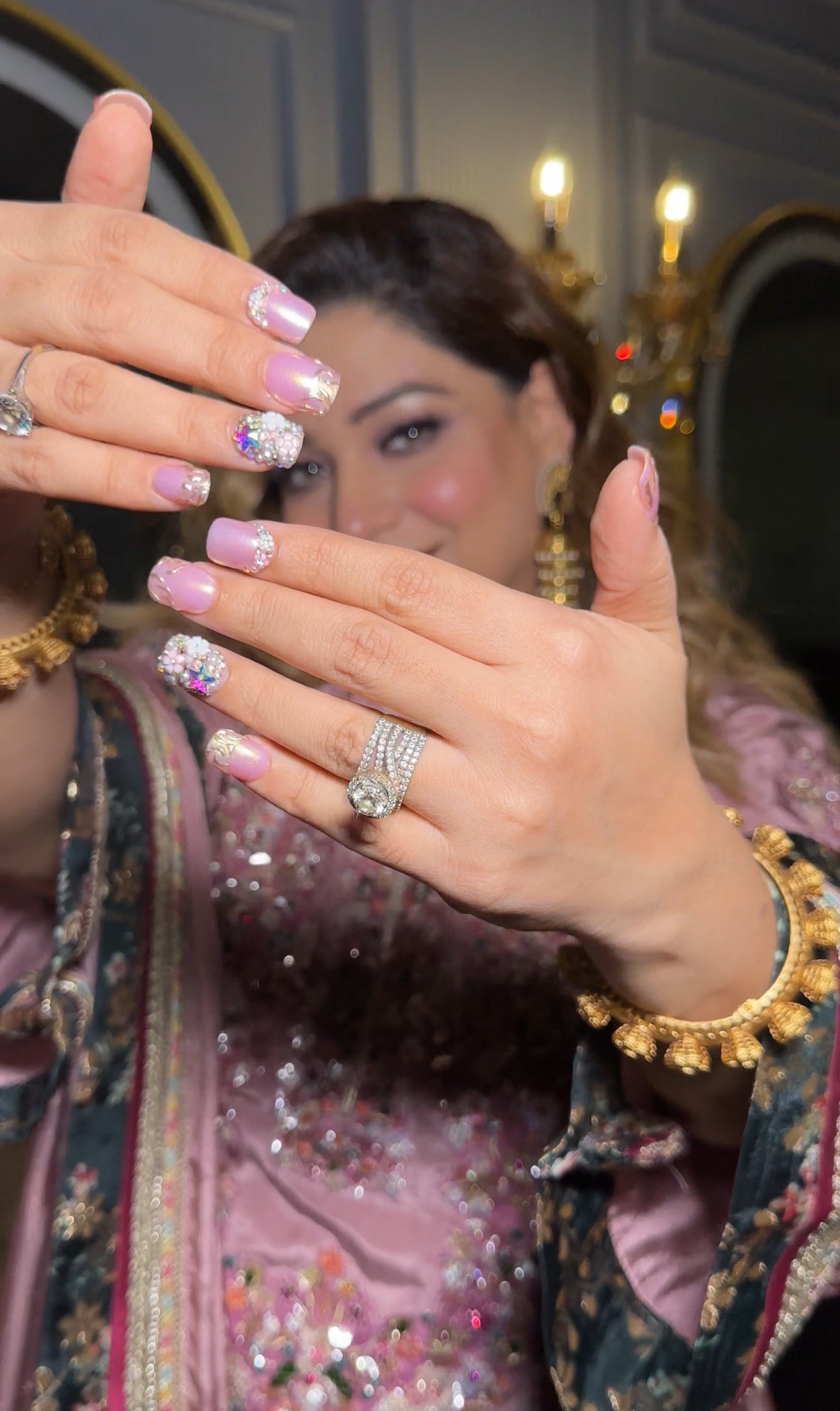 Floral Chrome Jewels