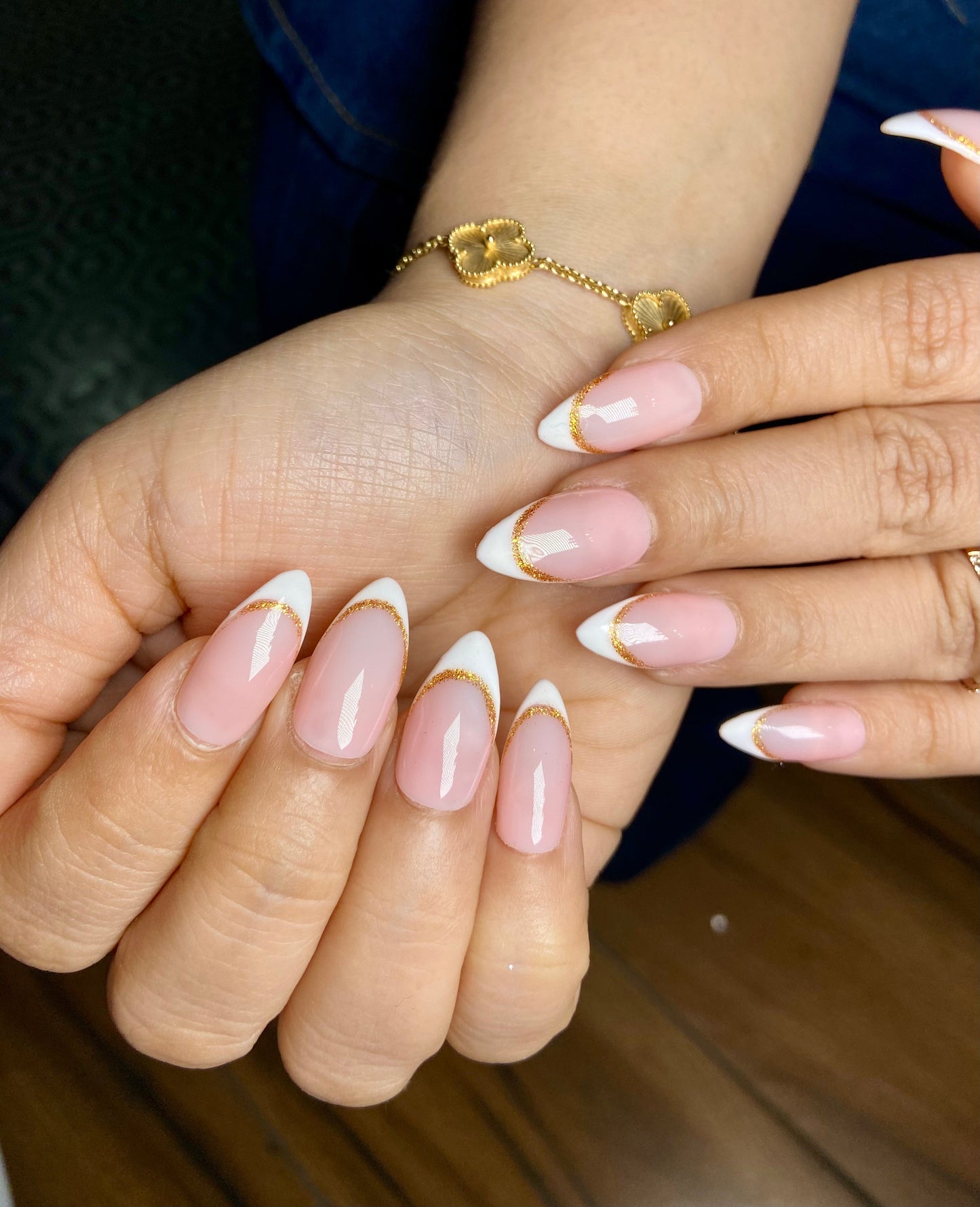 classic french with gold line