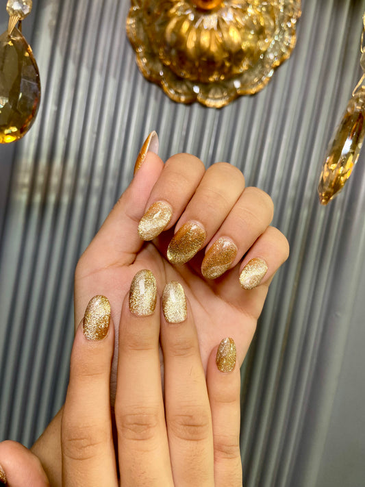 Gold Cateye - Oval