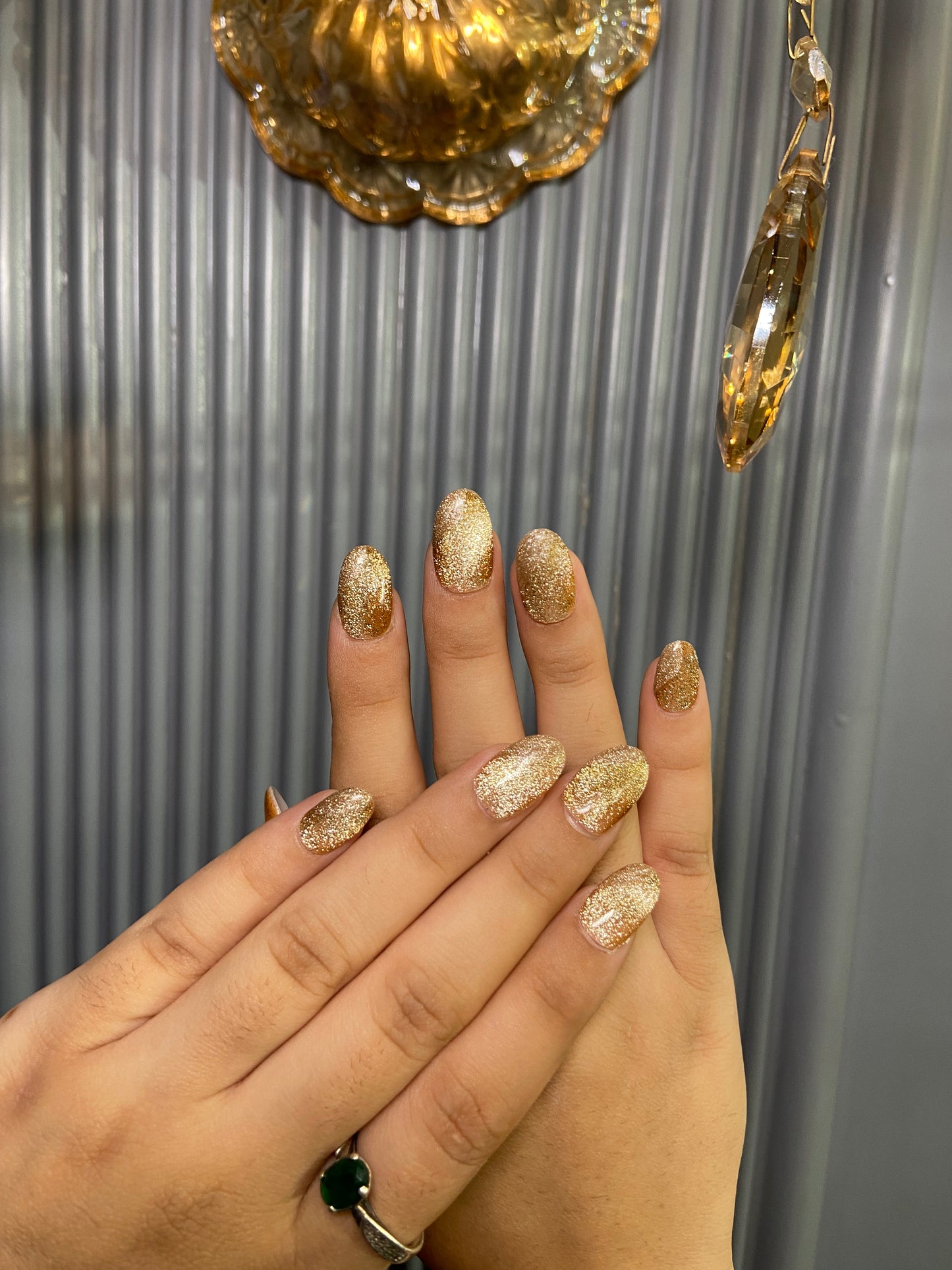 Gold Cateye - Oval