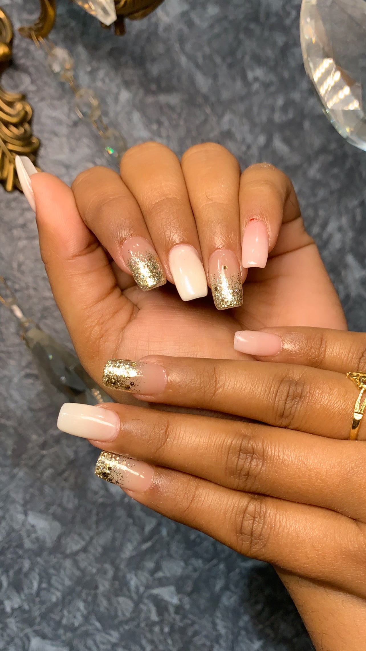 Creamy Elegance - Medium Square