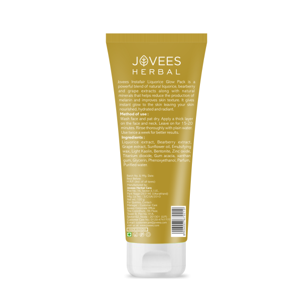 Jovees Insta Fairness Liquorice Glow Pack - 120G