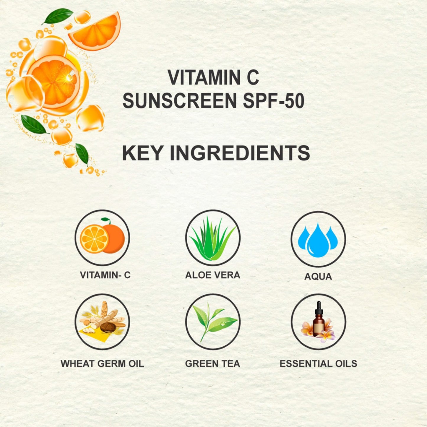 Love Earth Vitamin C Sunscreen Spf 50 - 50ML