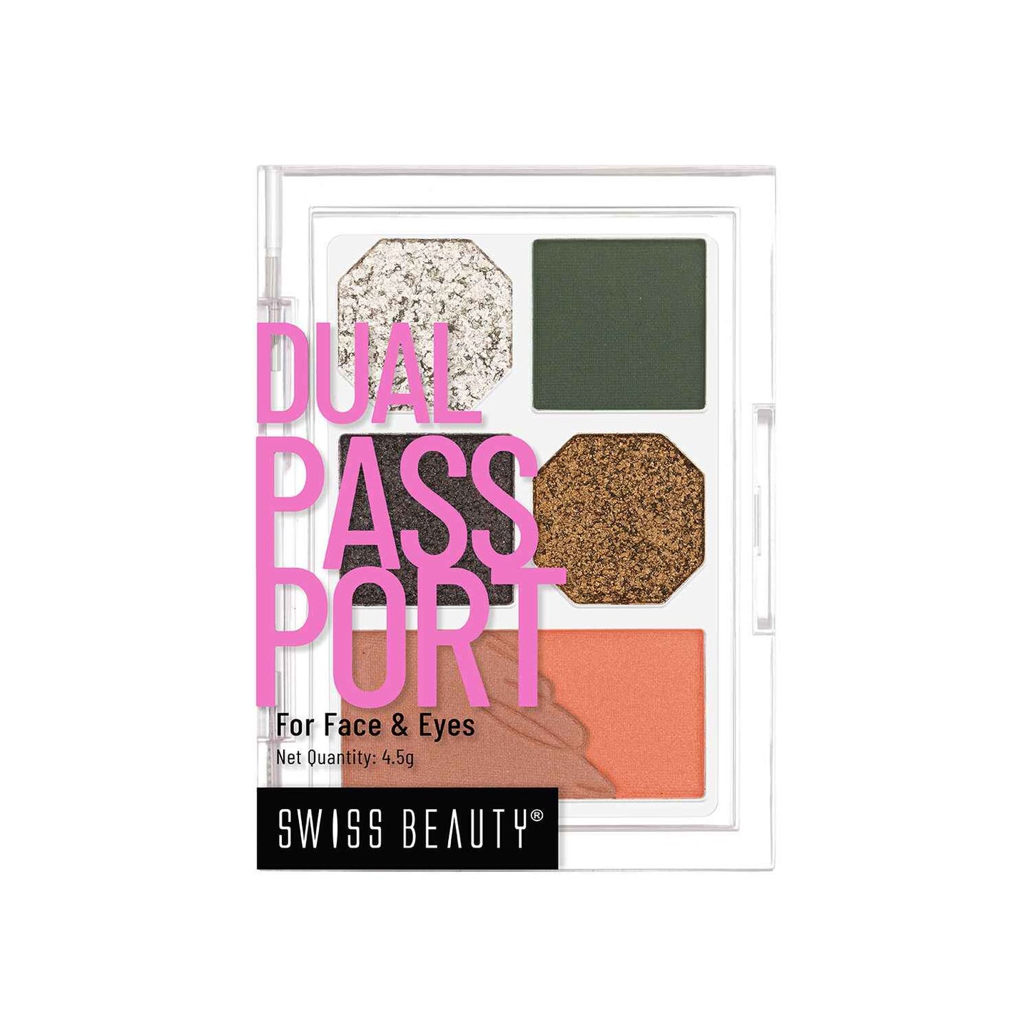Swiss Beauty DUAL PASSPORT EYESHADOW PALETTE