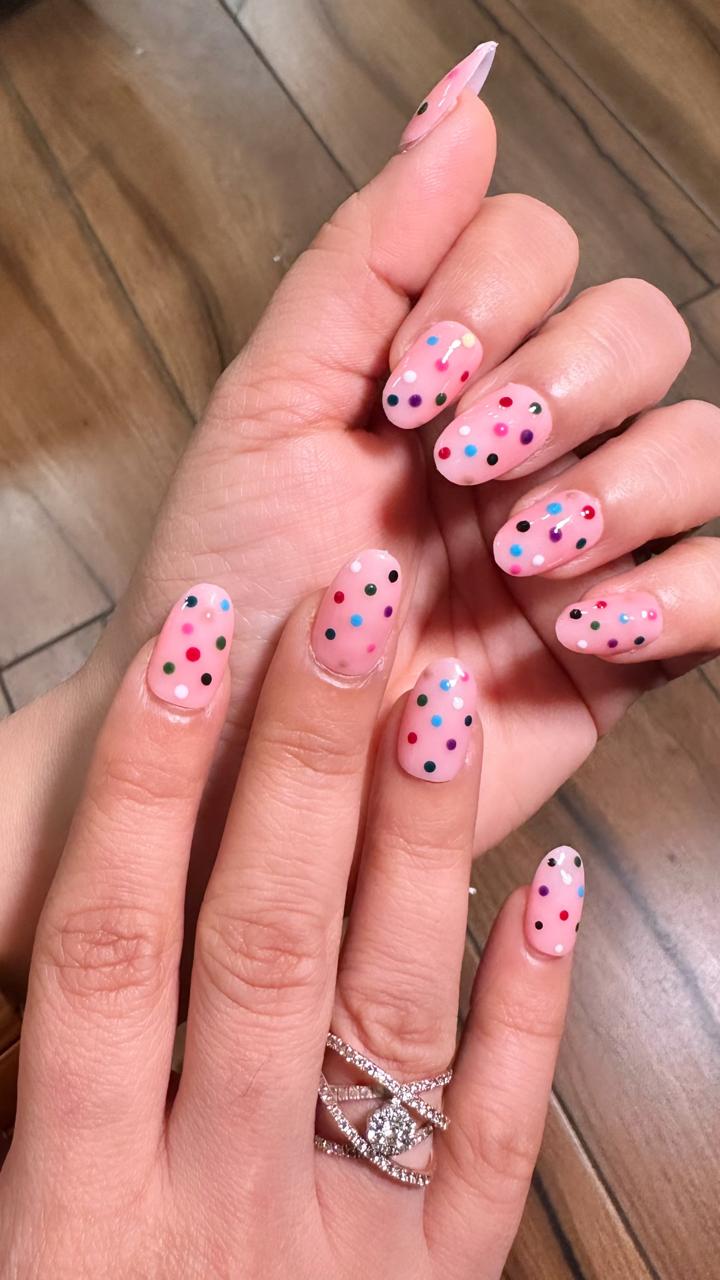 Multi Polka Dot - Oval