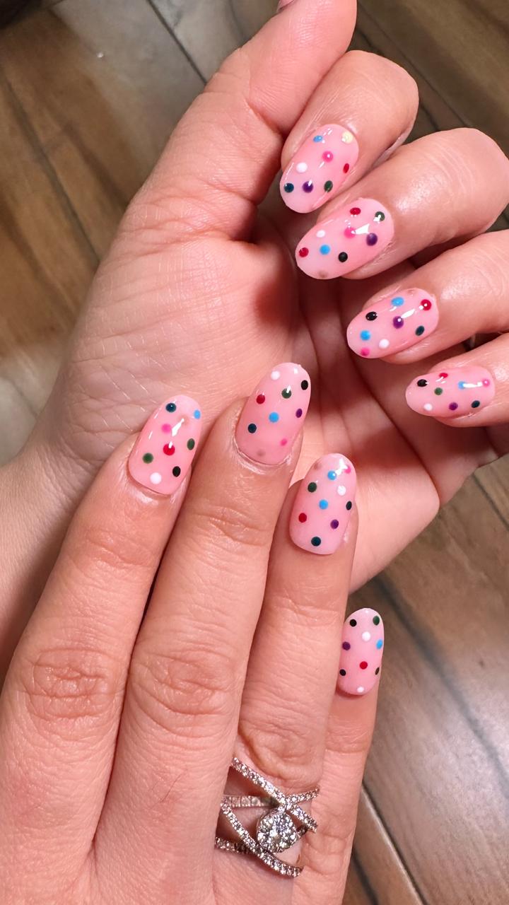 Multi Polka Dot - Oval