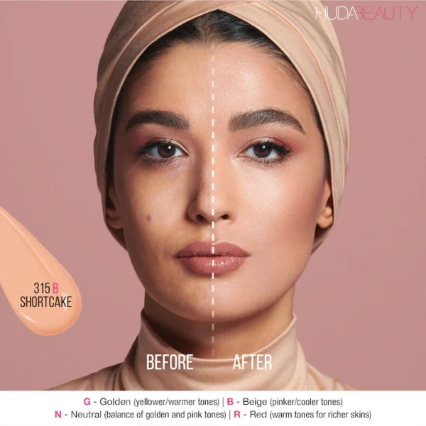 HUDA BEAUTY FAUXFILTER FULL COVERAGE MATTE FOUNDATION (35ML)