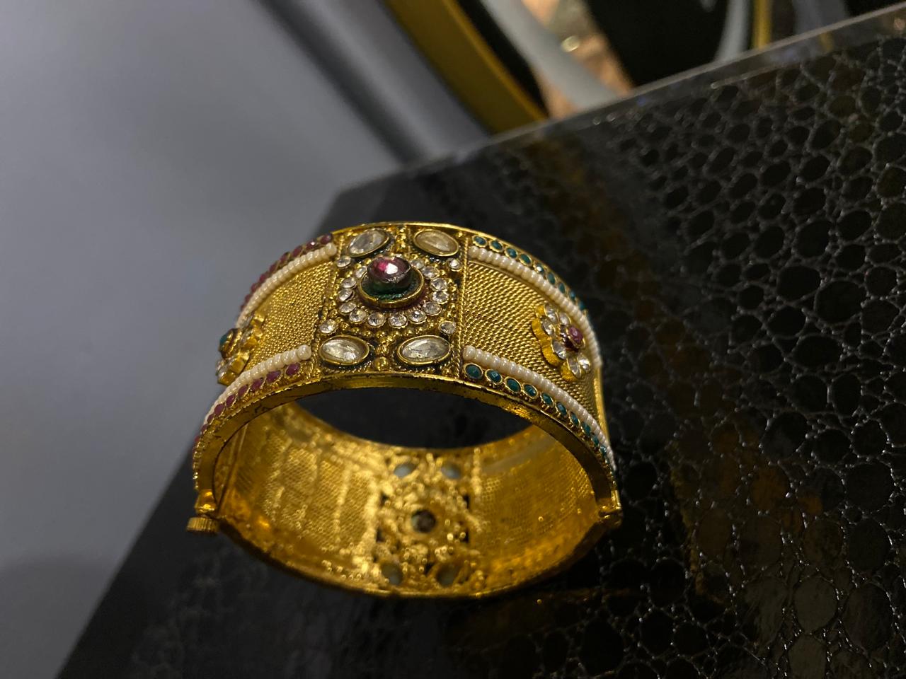 Timeless Traditions Openable Kundan Kada