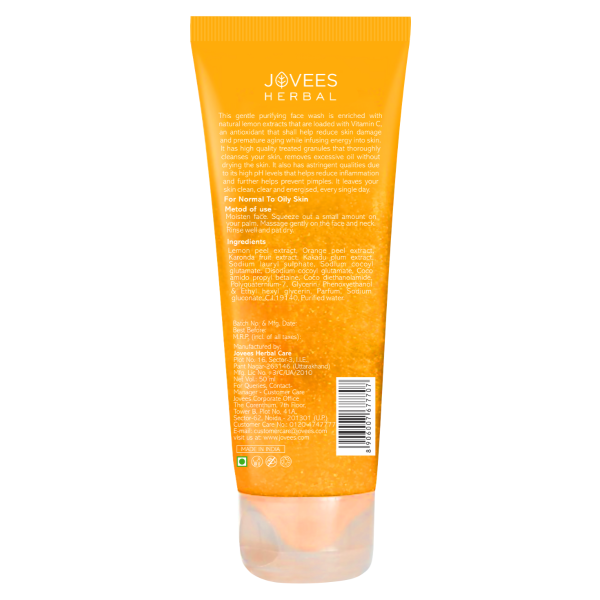 Jovees Lemon Face Wash - 120ML