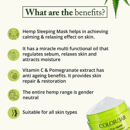 Colorbar Vita Hemp Restoring & Balancing Sleeping Mask