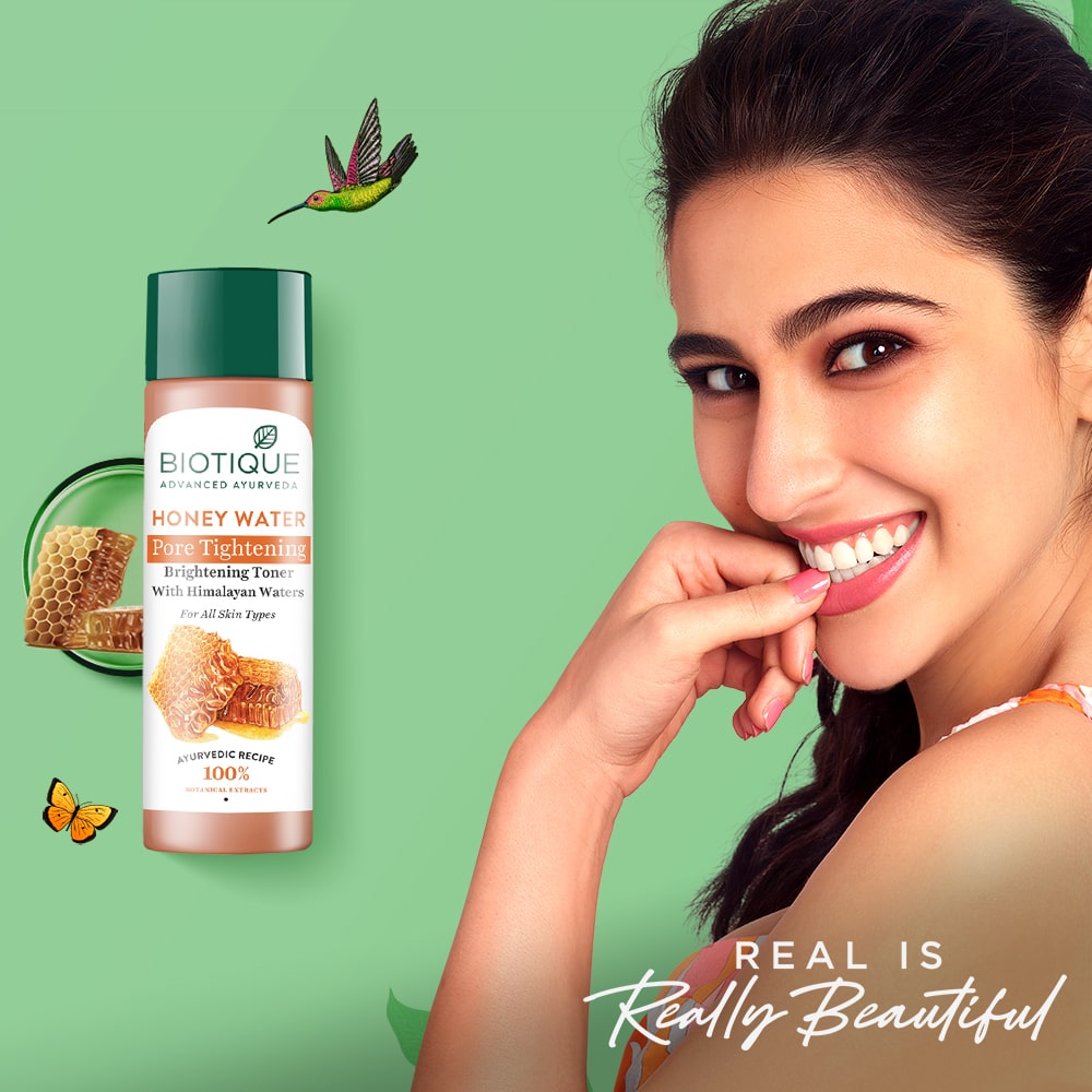 Biotique Honey Water Pore Tightening Brightening Toner 120ml