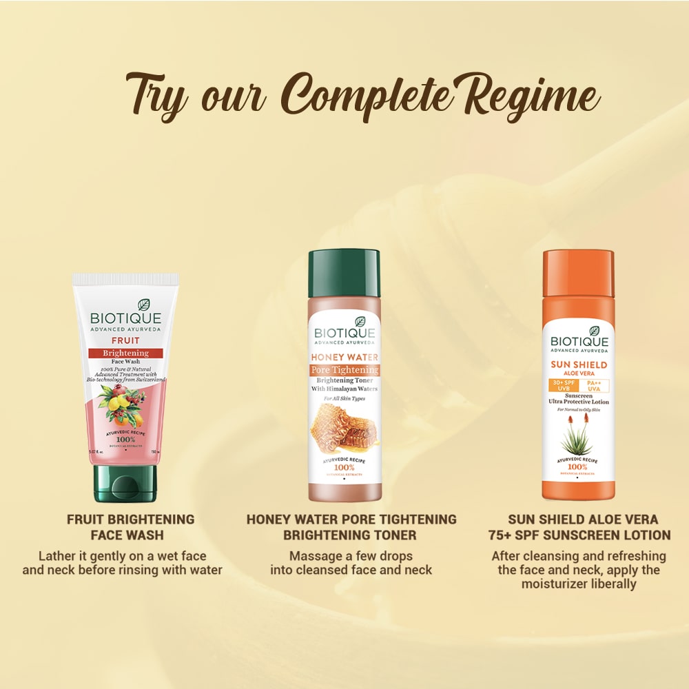 Biotique Honey Water Pore Tightening Brightening Toner 120ml