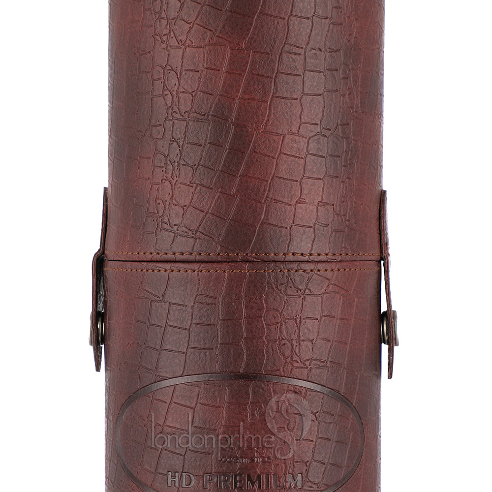 Londonprime Cosmetics Brush Holder Cylinder Shaped Brown (Big)