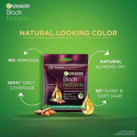 Garnier Black Naturals Shade 3.16 Burgundy