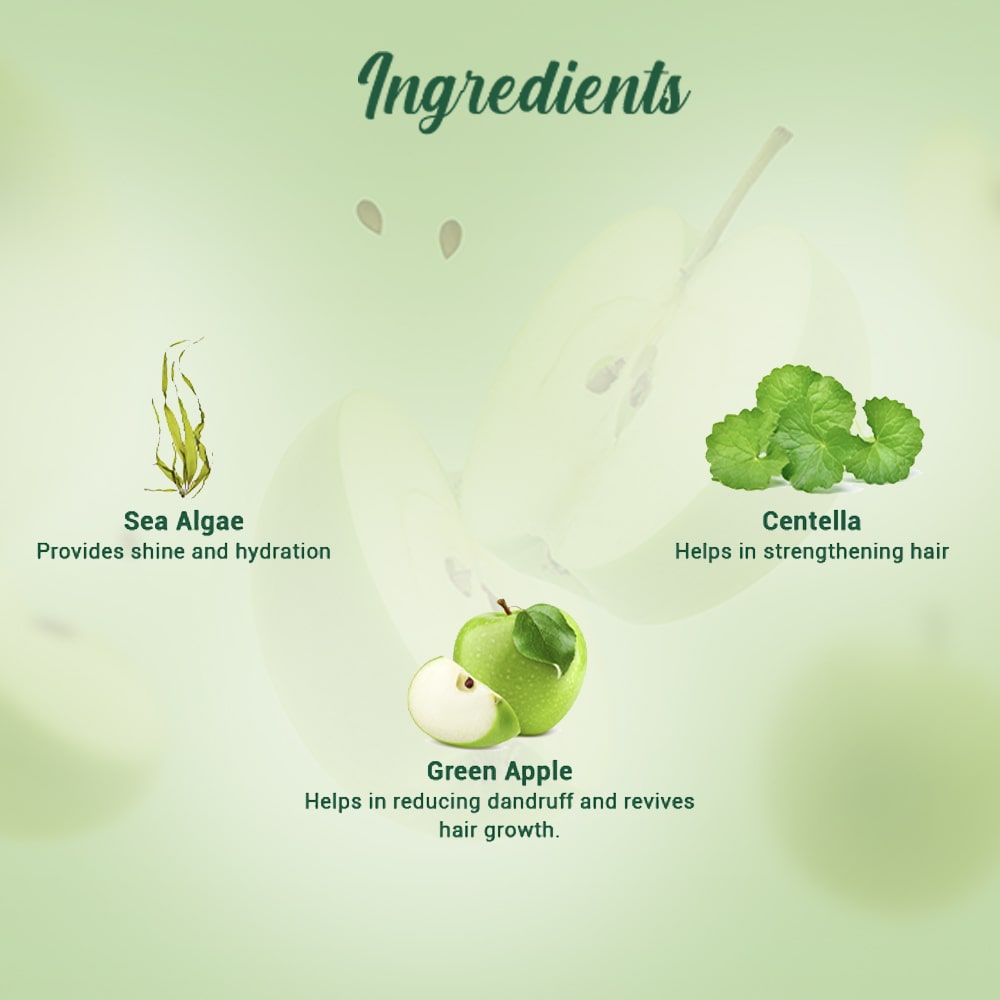 Biotique Green Apple Shine & Gloss Shampoo & Conditioner 190ml