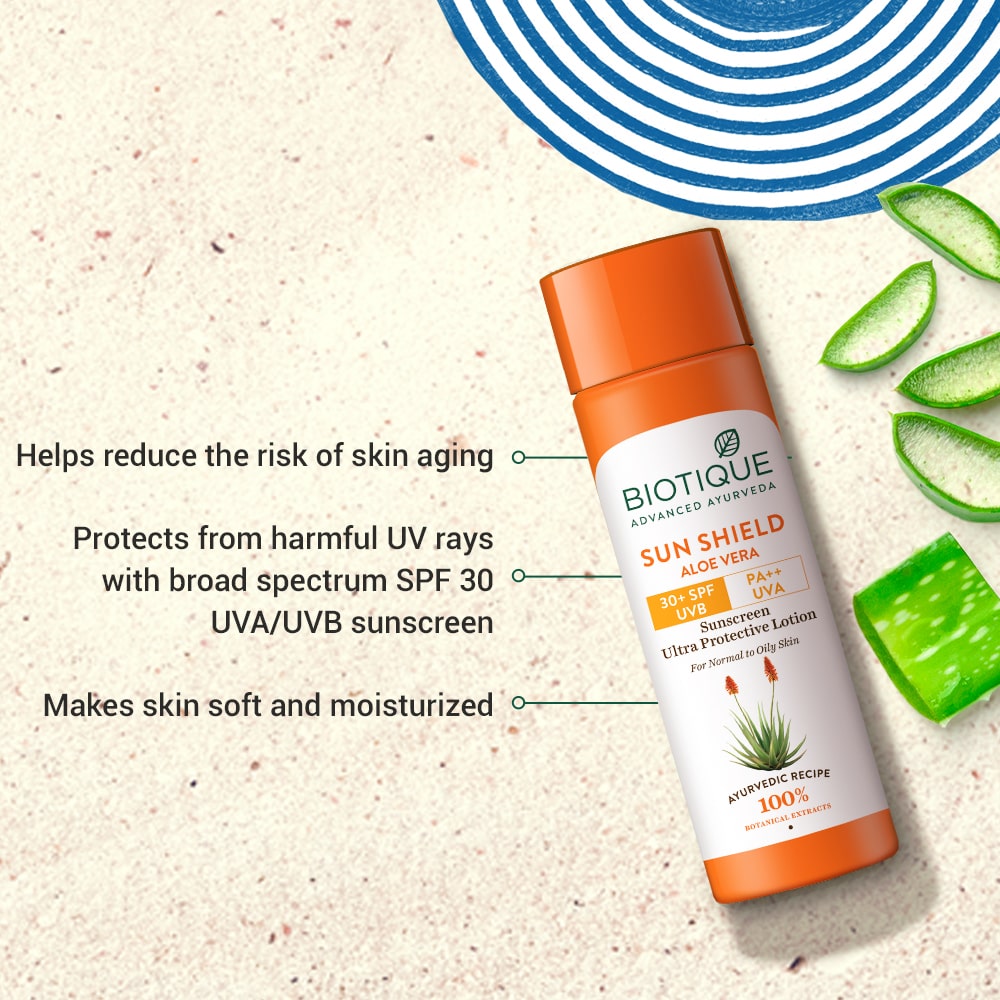 Biotique Sun Shield Aloe Vera Spf 50g