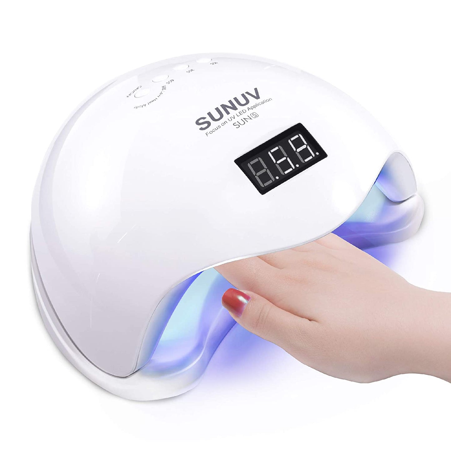 UV Light for Gel Nails,SUNUV LED Nail Lamp for Gel Polish 36W Nail Dryer with 4 Timers SUN5