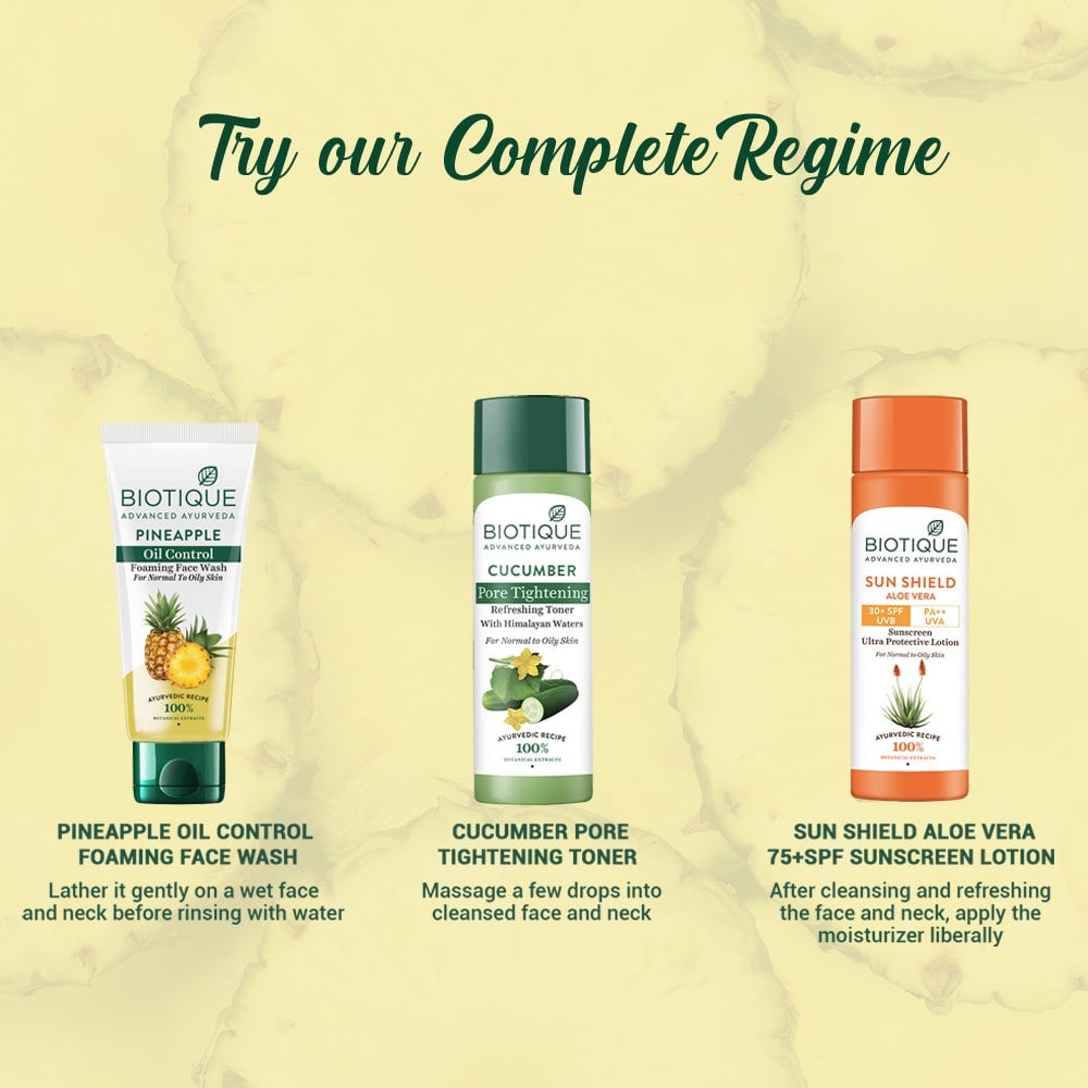 Biotique Pineapple Oil Control Foaming Face Wash 120ml