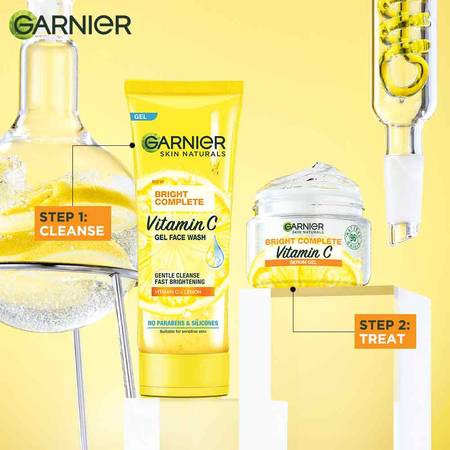 Garnier Bright Complete Vitamin C Gel Facewash, 100g