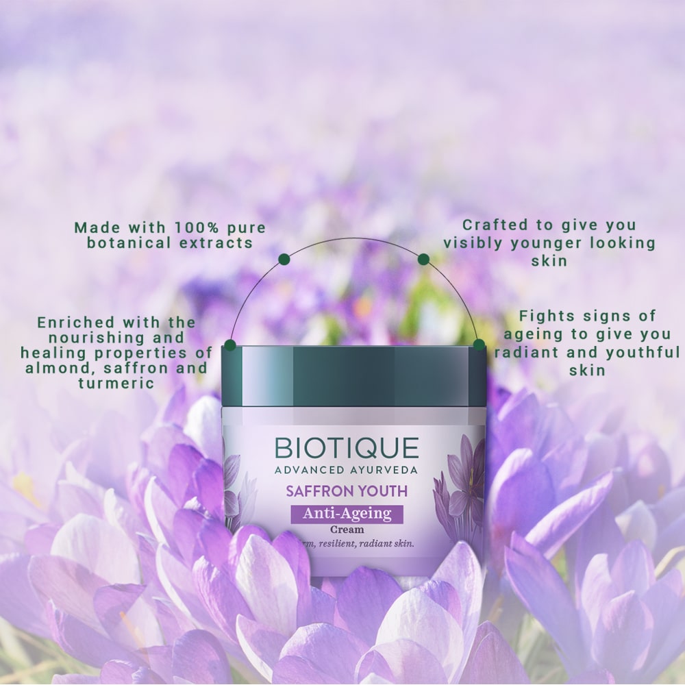 Biotique Saffron Youth Anti-Ageing Cream 50g