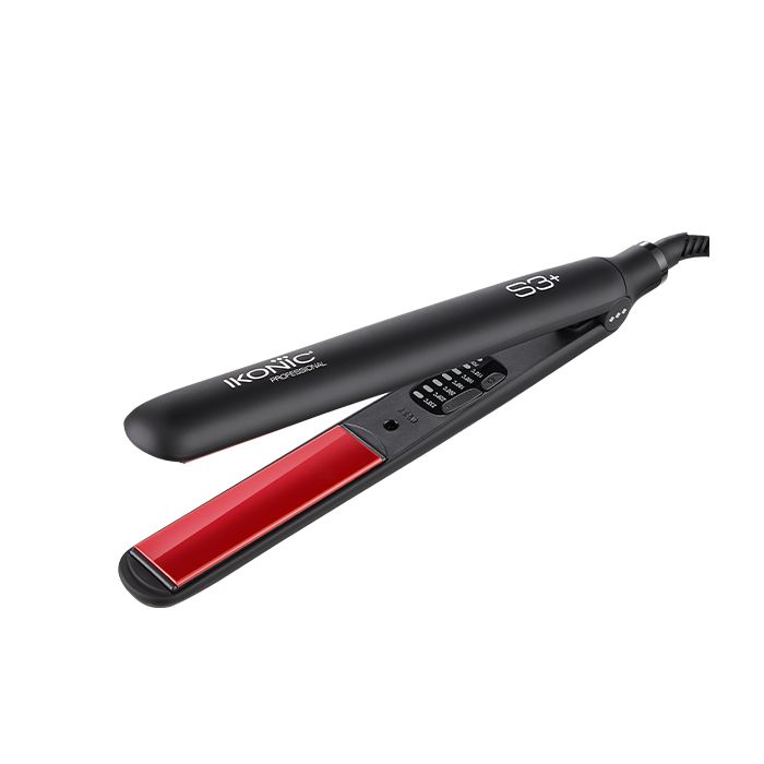 Ikonic S3+ Ceramic Hair Straightener - Black & Red