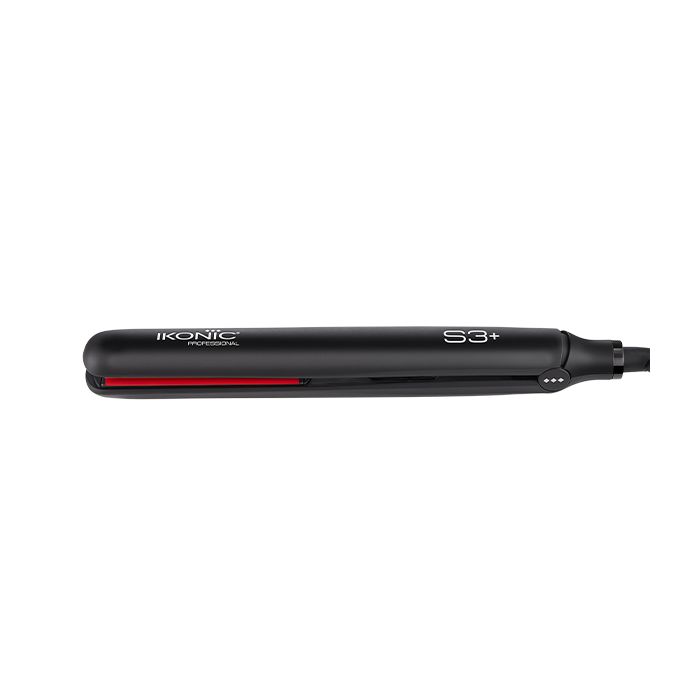 Ikonic S3+ Ceramic Hair Straightener - Black & Red
