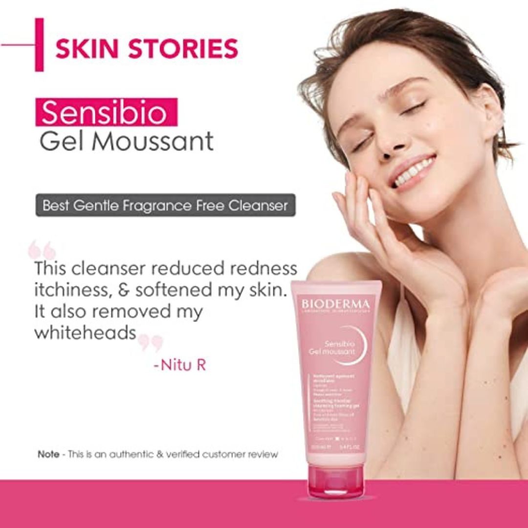 Bioderma Sensibio Gentle Soothing Micellar Cleansing Foaming Gel For Sensitive Skin(100ml)