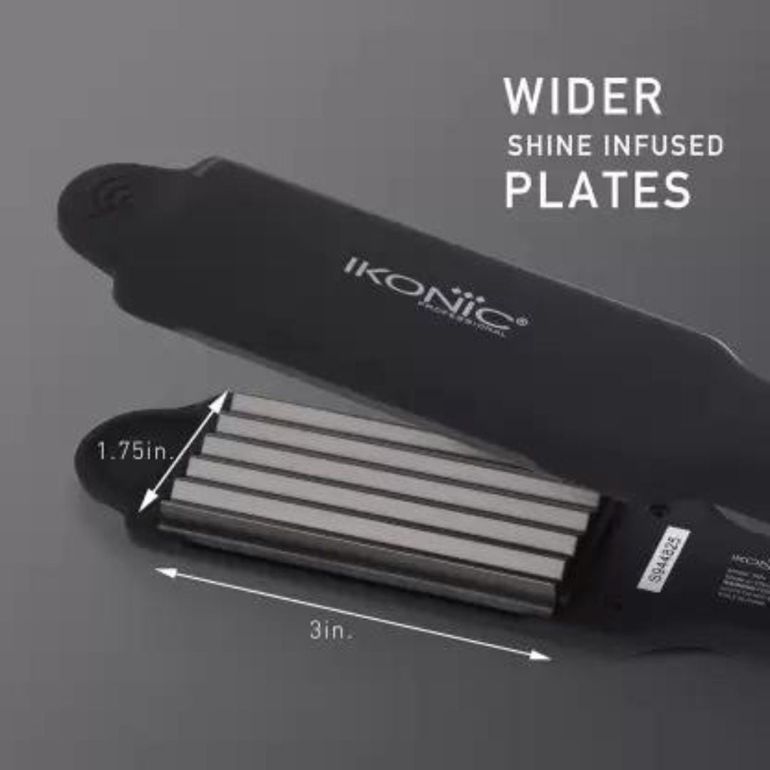 IKONIC Crimper S9+ Hair Styler (Black )